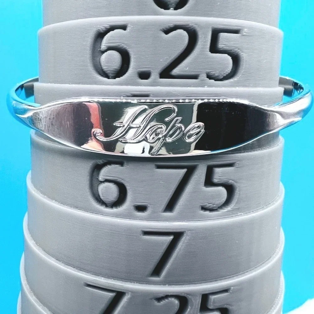 Hope‎ Cuff Bracelet Safety Chain Silver Tone Lia Sophia